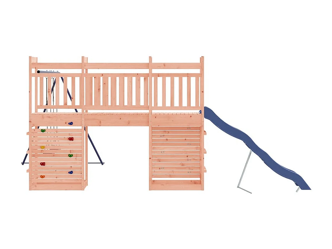 Parque infantil al aire libre de madera maciza douglas