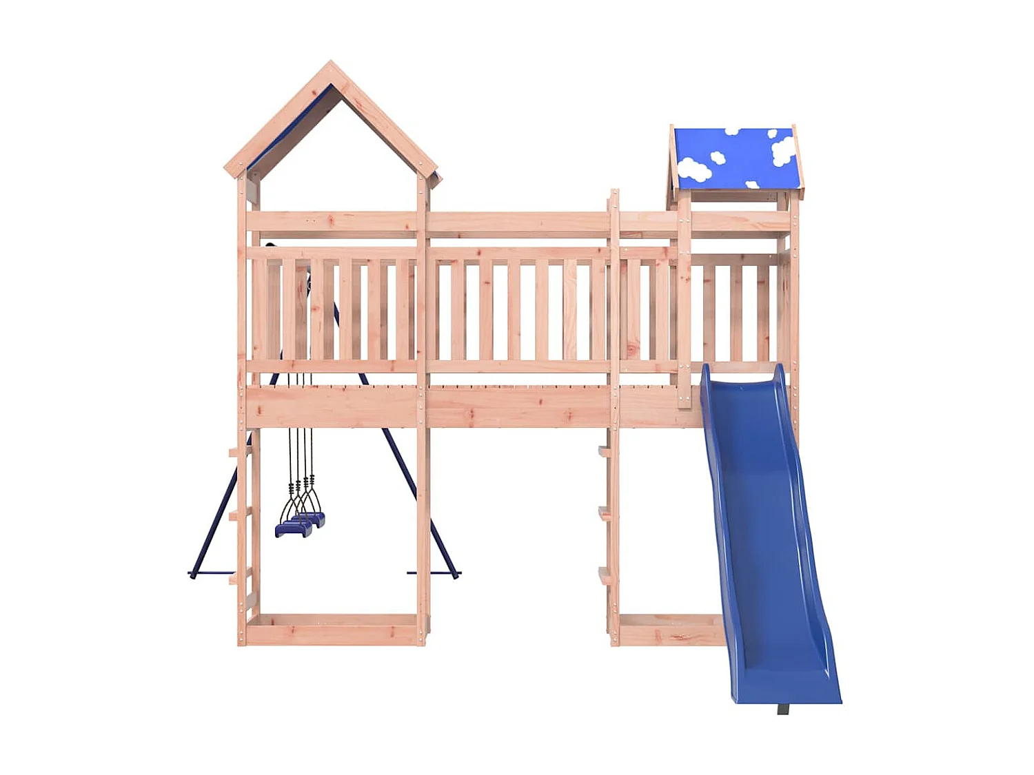 Parque infantil ao ar livre em madeira maciça Douglas