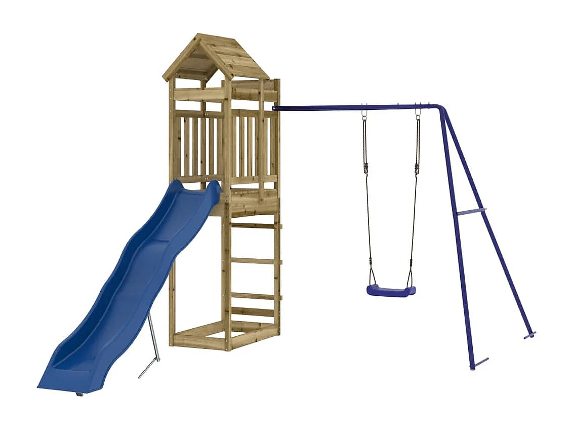 Aire de jeux d'extérieur bois de pin imprégné