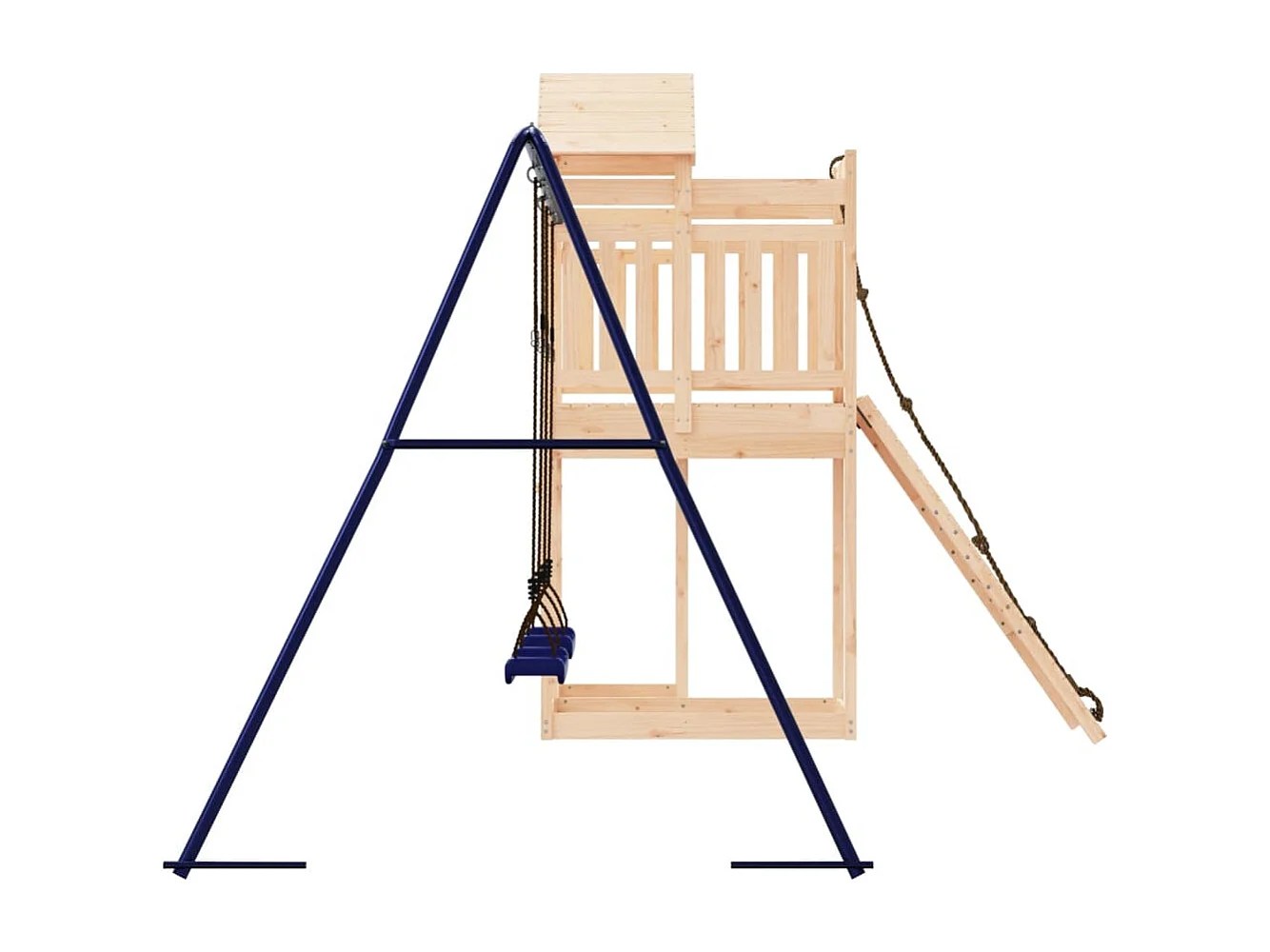 Outdoor-Spielplatz aus massivem Kiefernholz