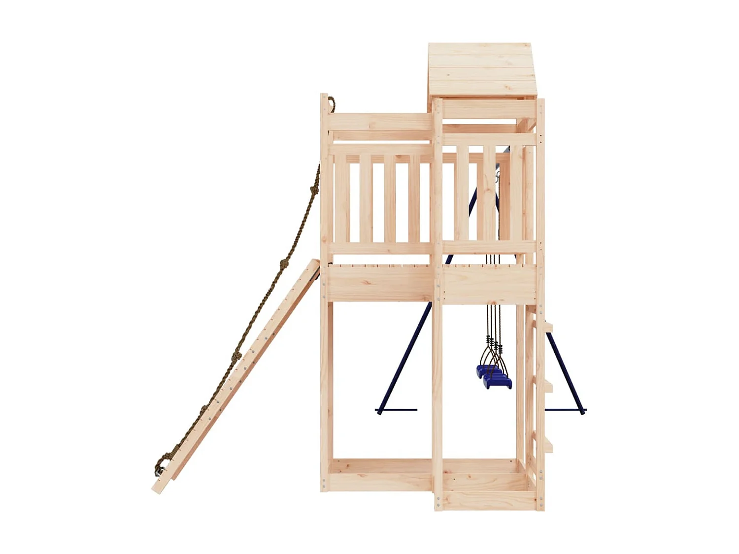 Outdoor-Spielplatz aus massivem Kiefernholz