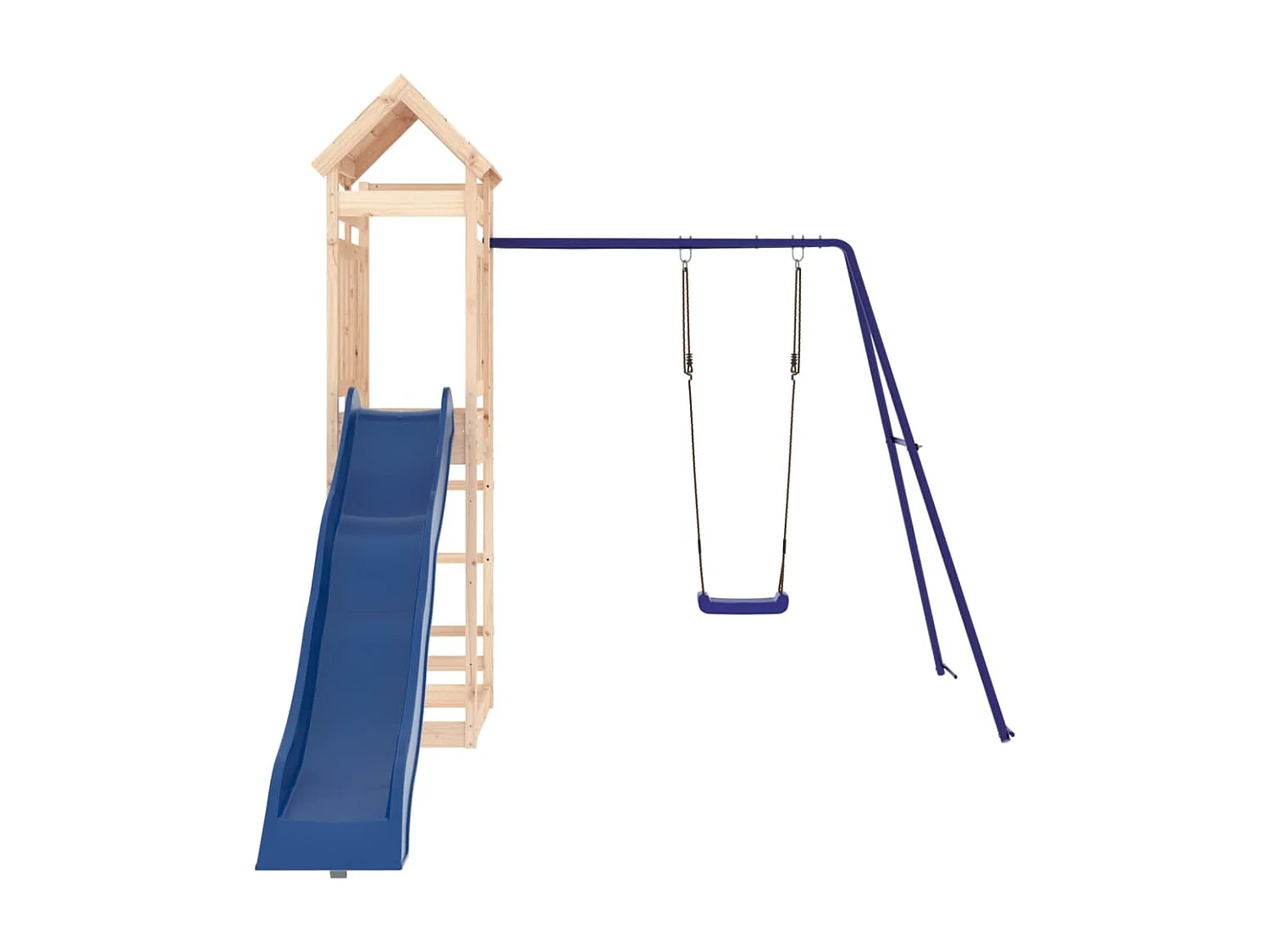 Outdoor-Spielplatz aus massivem Kiefernholz