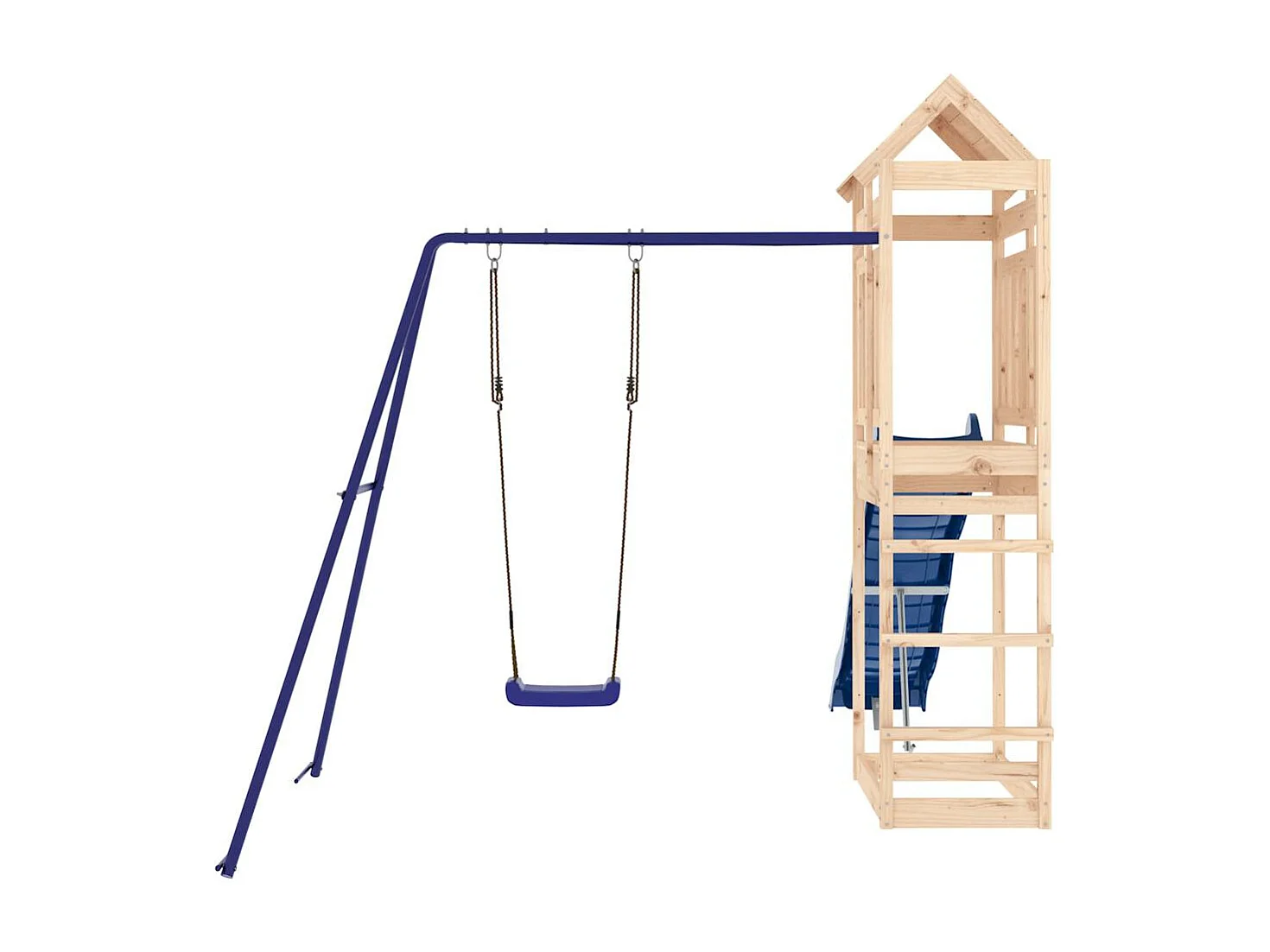 Outdoor-Spielplatz aus massivem Kiefernholz