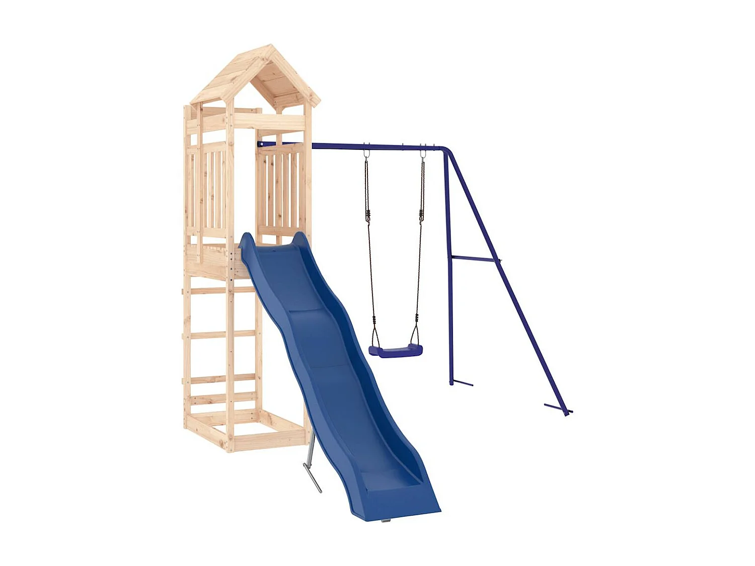 Outdoor-Spielplatz aus massivem Kiefernholz