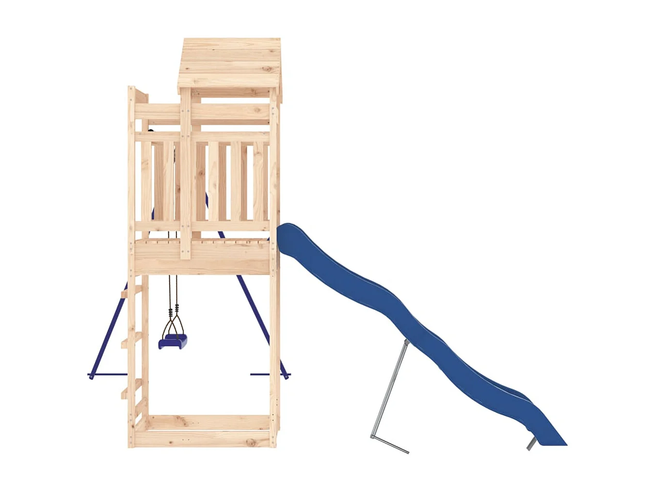 Outdoor-Spielplatz aus massivem Kiefernholz