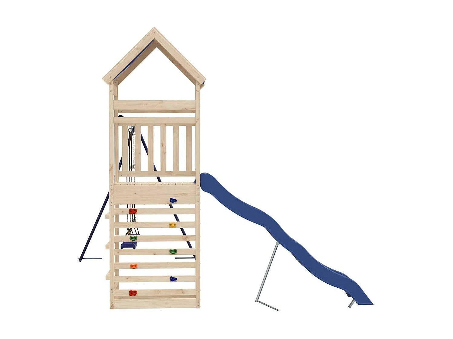 Parque infantil exterior em madeira de pinho maciça