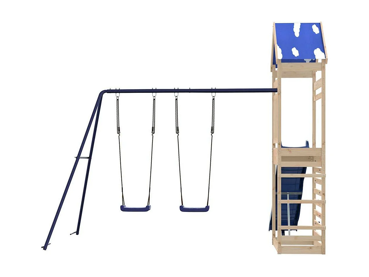 Parque infantil exterior em madeira de pinho maciça