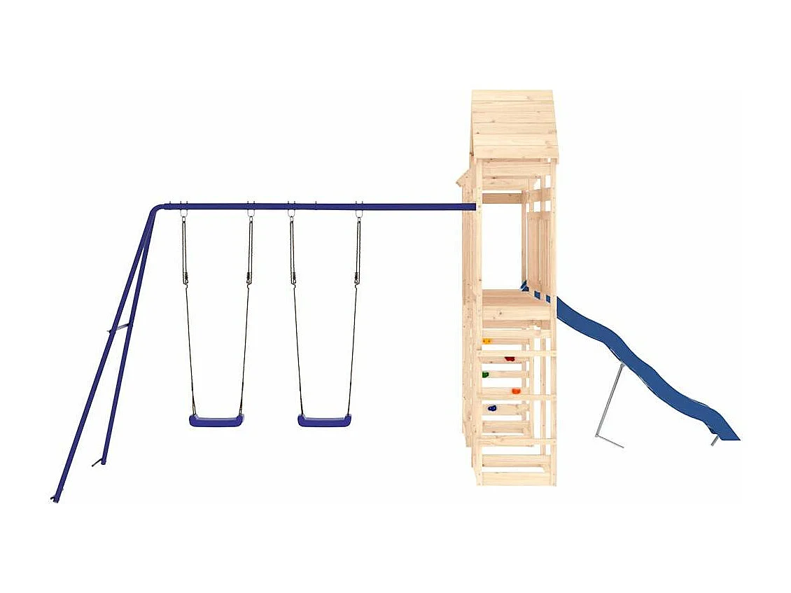 Aire de jeux d'extérieur bois de pin massif