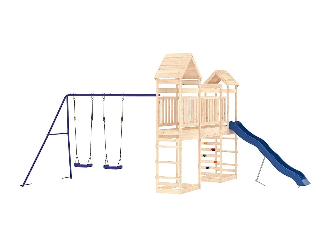 Aire de jeux d'extérieur bois de pin massif