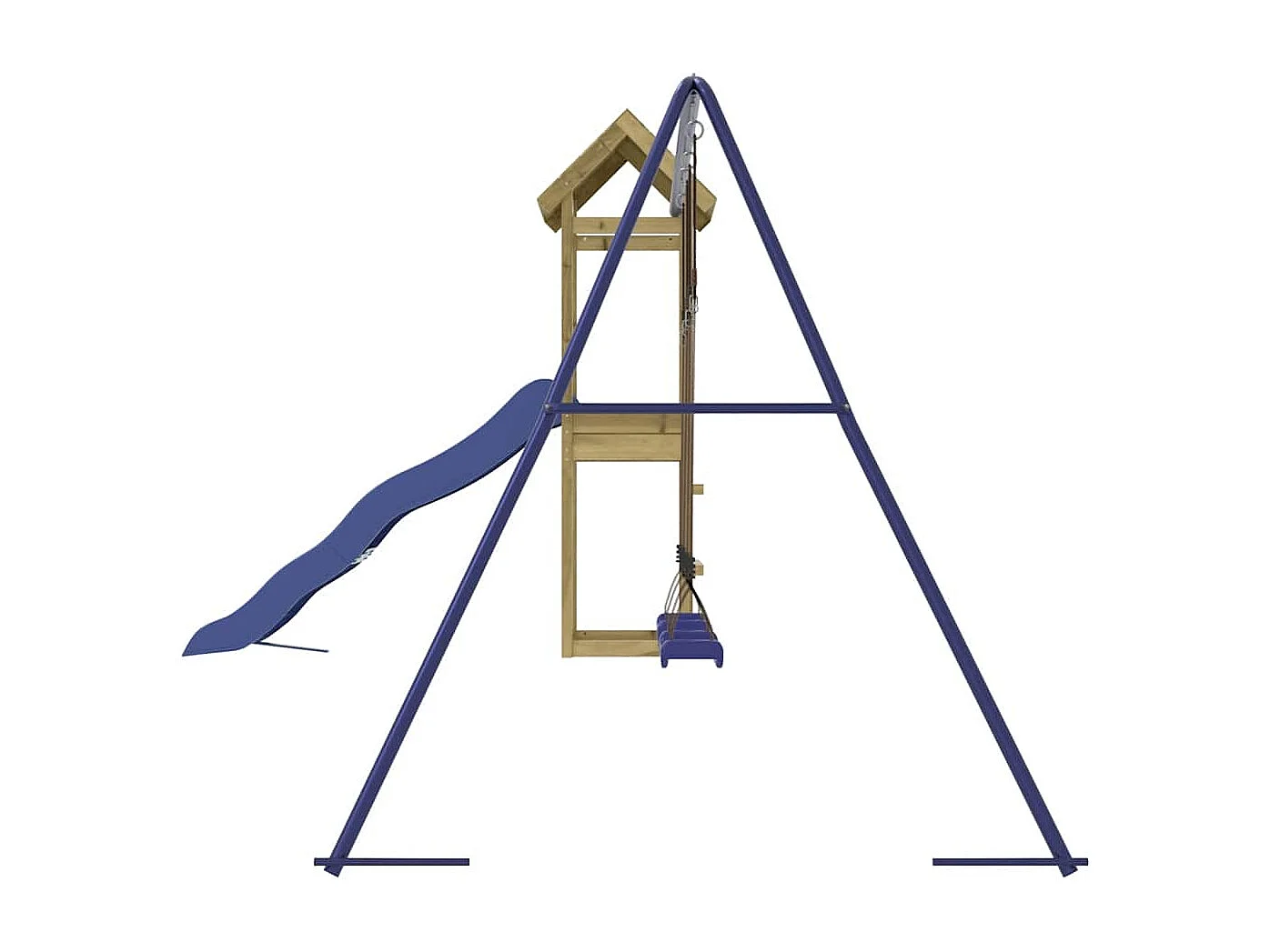 Outdoor-Spielplatz aus imprägniertem Kiefernholz