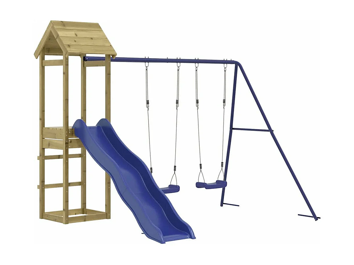 Aire de jeux d'extérieur bois de pin imprégné