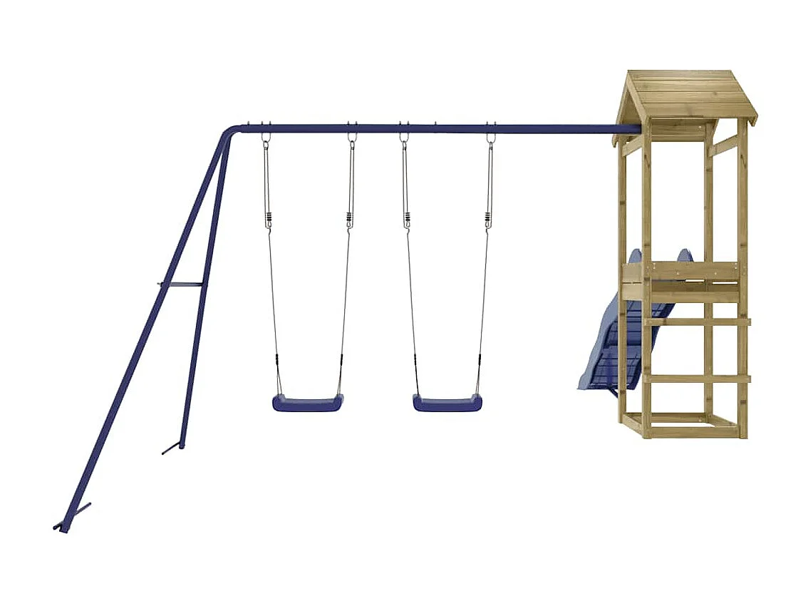 Aire de jeux d'extérieur bois de pin imprégné