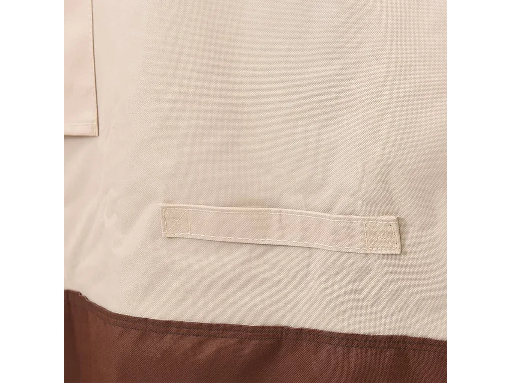 Beige, runde Gartenmöbelabdeckung? 244x71 cm Oxford 600D