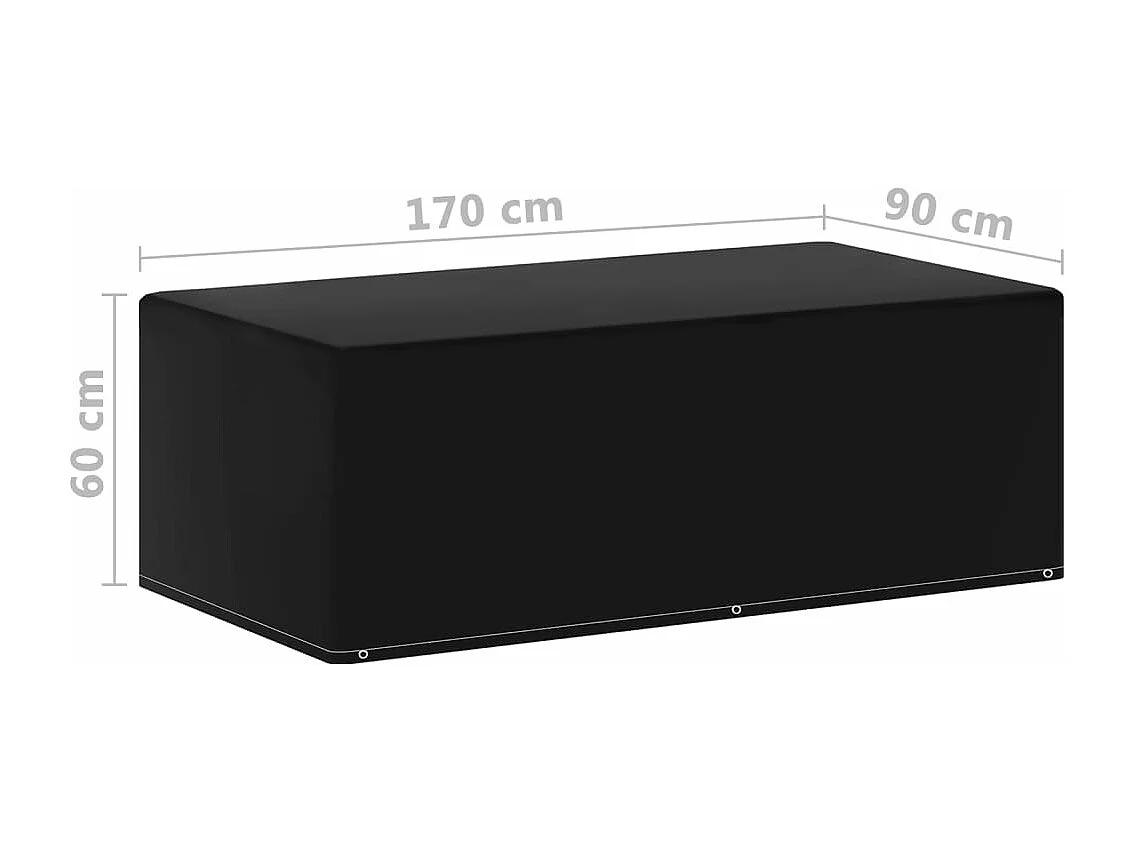 pezzi coperture per mobili da giardino 6 occhielli BBQ 170x90x60cm