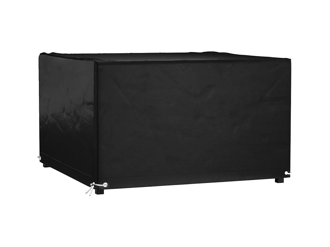 Funda para muebles de jardín 8 ojales 132x132x80 cm cuadrada
