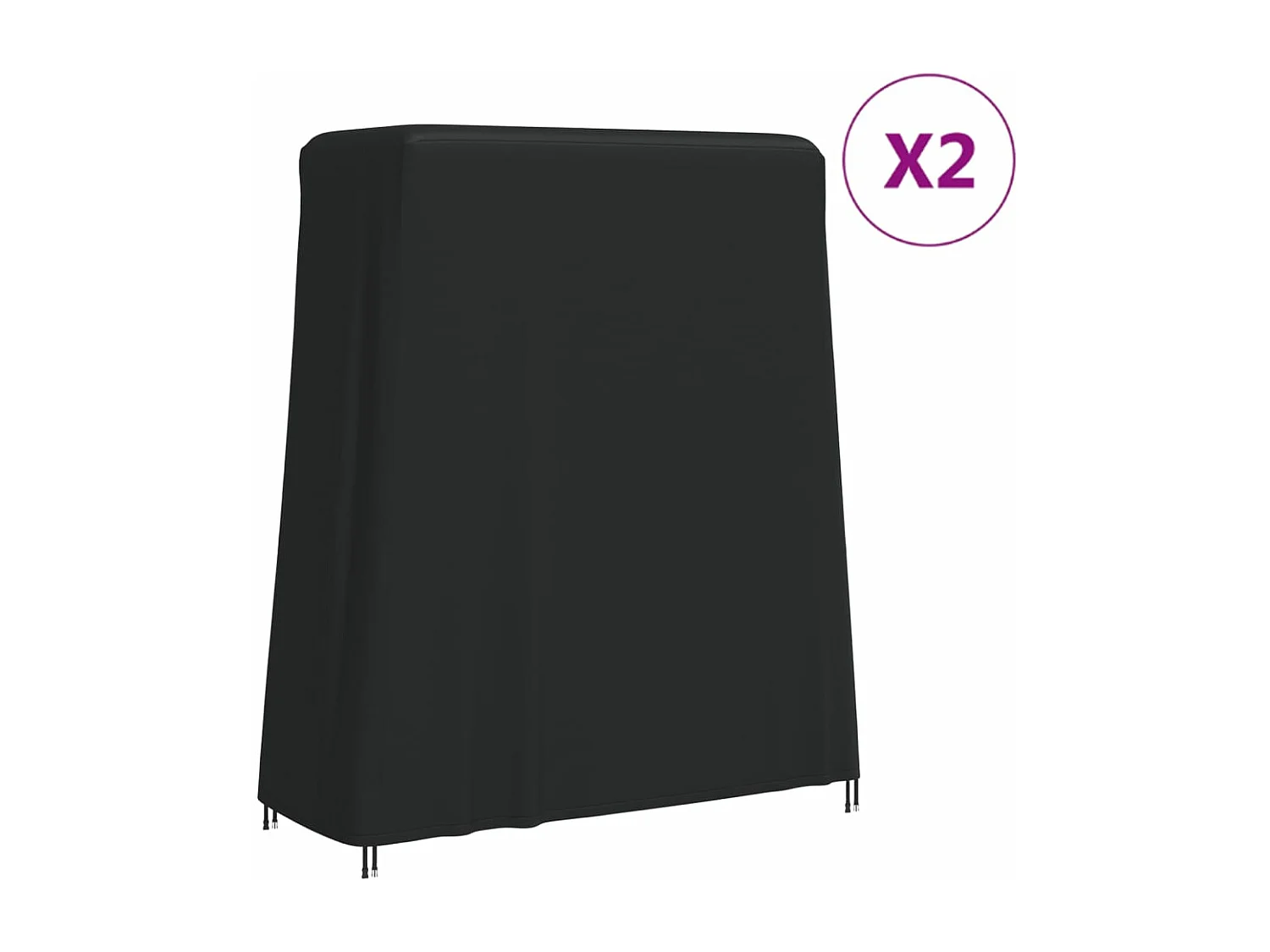 Housses de table de ping-pong 2 pcs 165x70x185 cm 420D