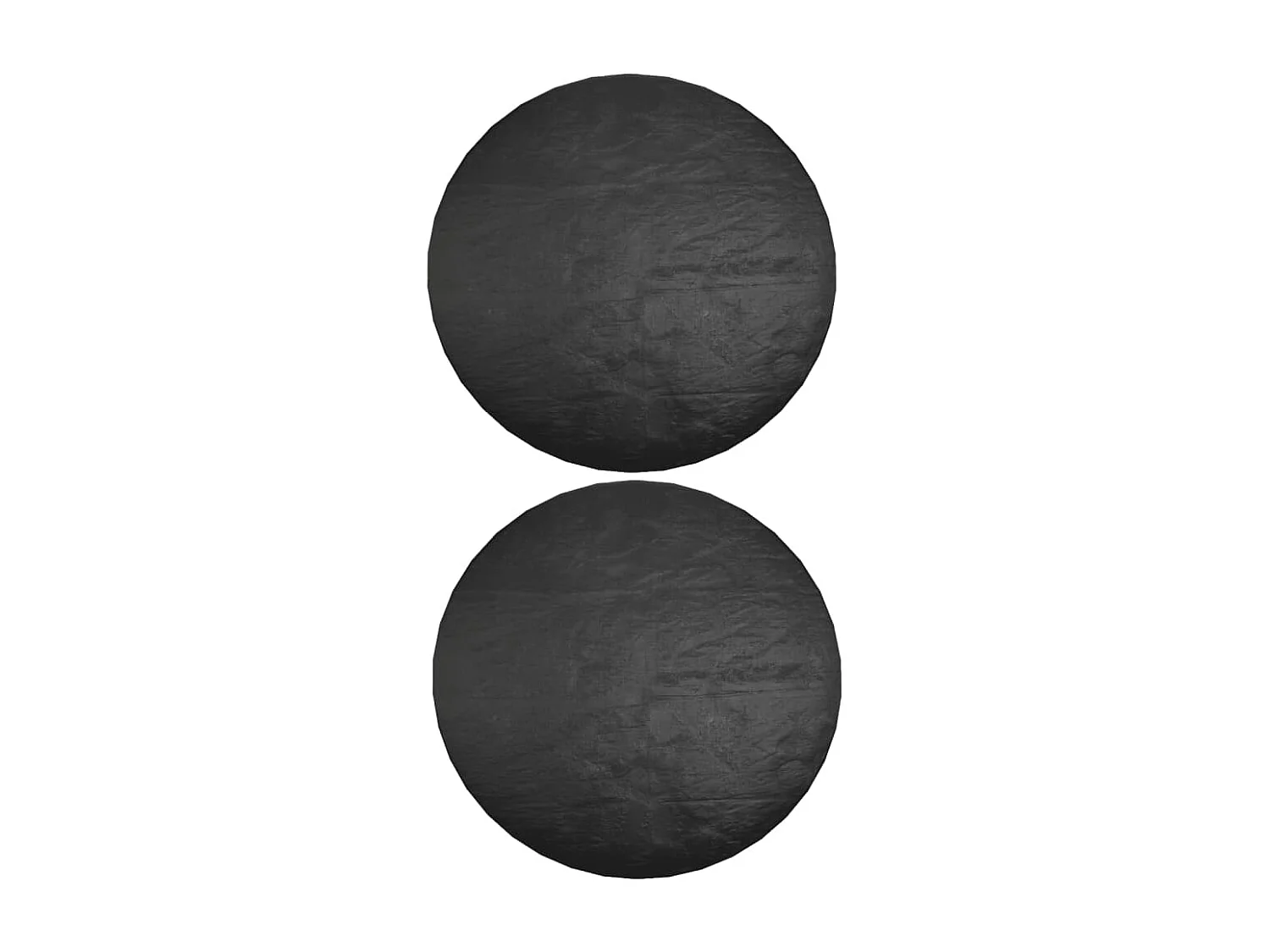 Housses pour meubles de jardin 2 pcs 6 ?illets ?125x75 cm rond