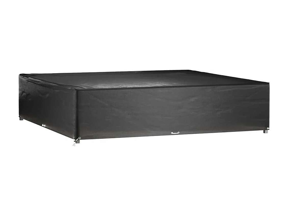 Housses de salon de jardin 2 pcs 16 ?illets 240x240x55 cm carré