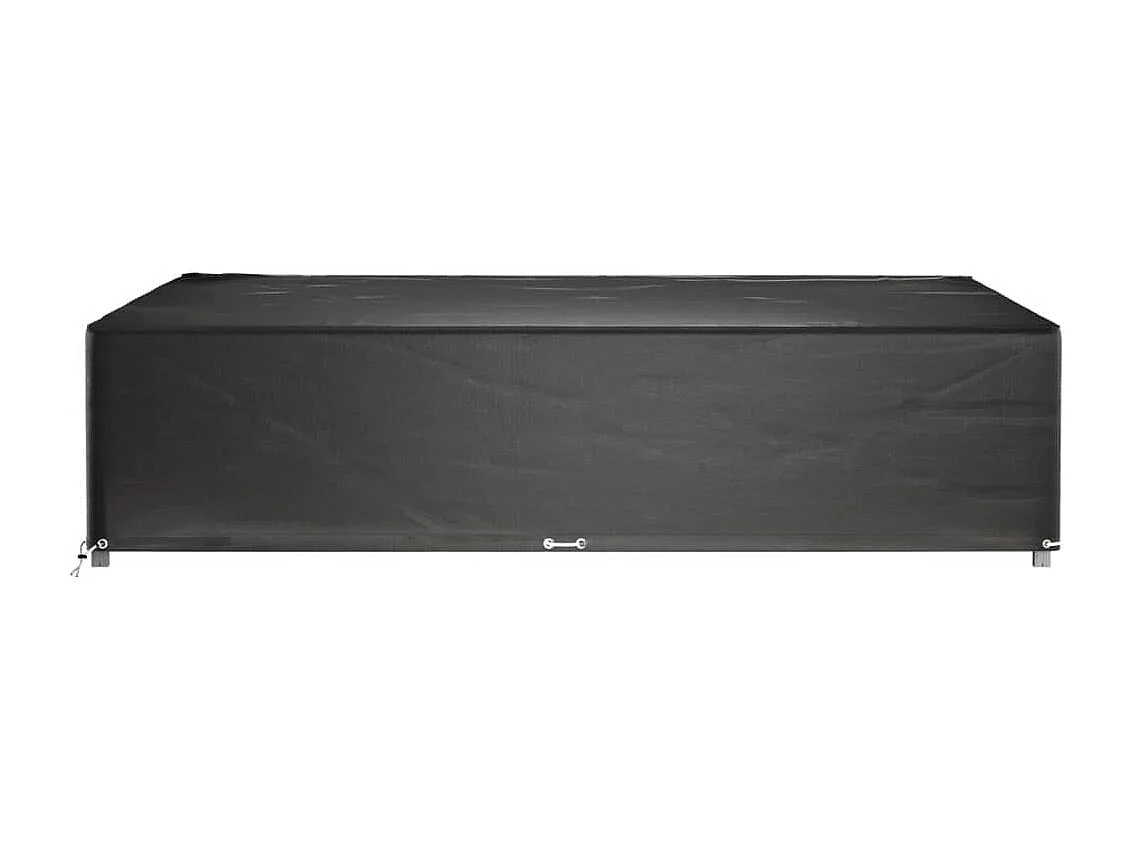 Housses de salon de jardin 2 pcs 16 ?illets 240x240x55 cm carré