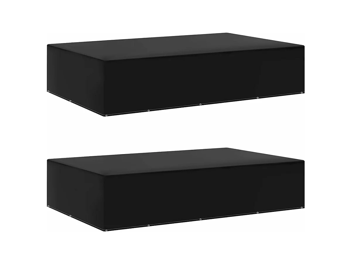 Housses de salon de jardin 2 pcs 12 ?illets 325x205x70 cm