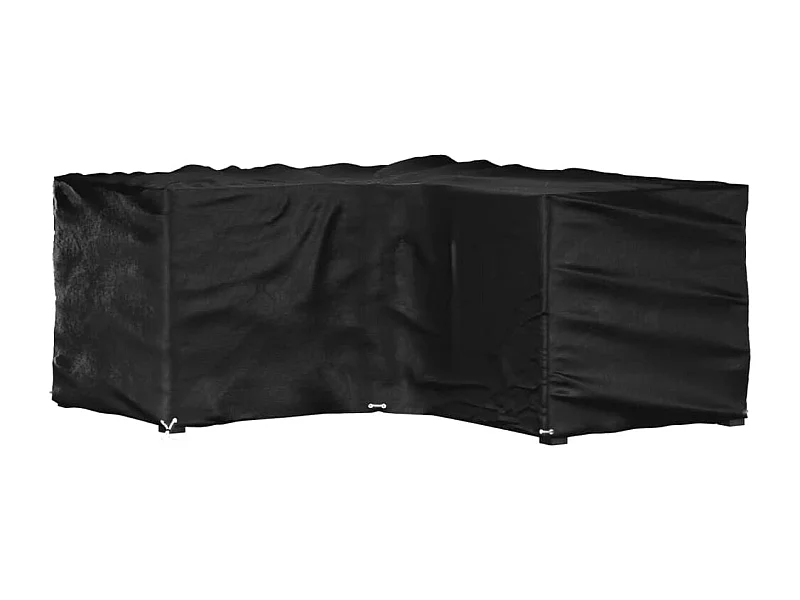 Housse de salon de jardin en forme de L 16 ?illets 215x215x90cm