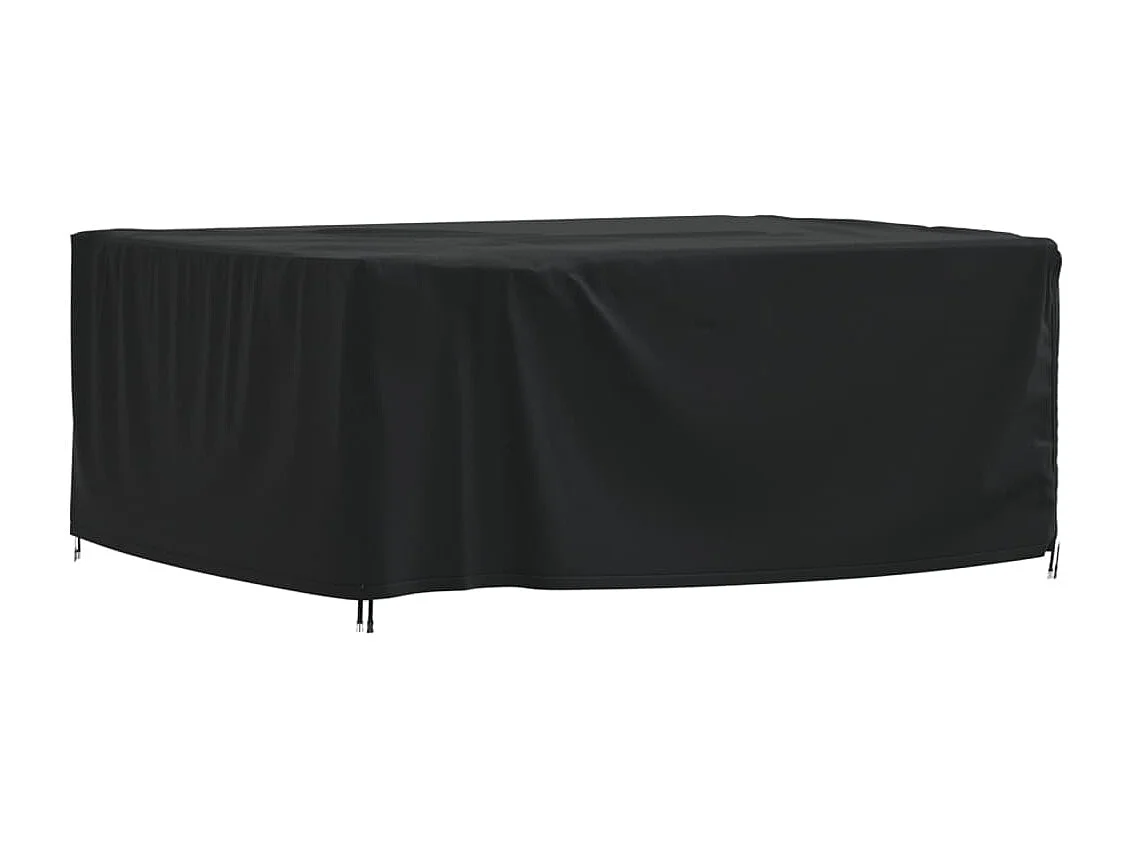 Housse de salon de jardin noir 200x165x80 cm oxford 420D