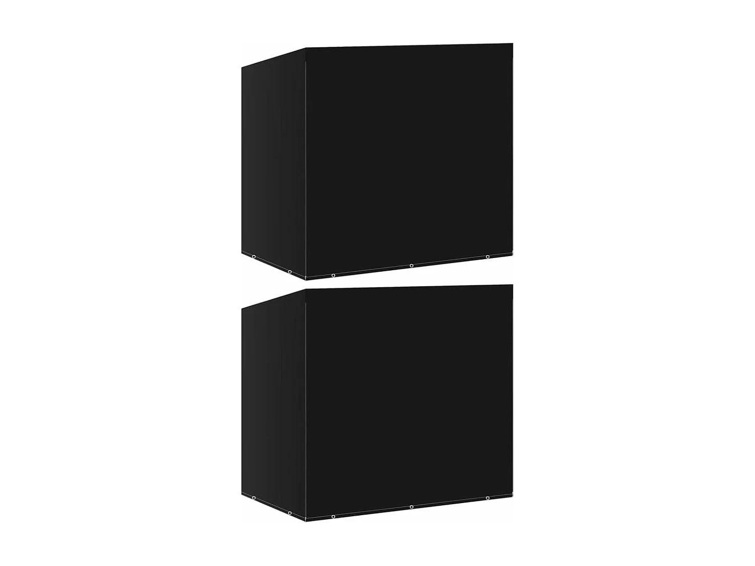 Housse de balancelle 2pcs 10 ?illets 2 fermetures 255x145x170cm