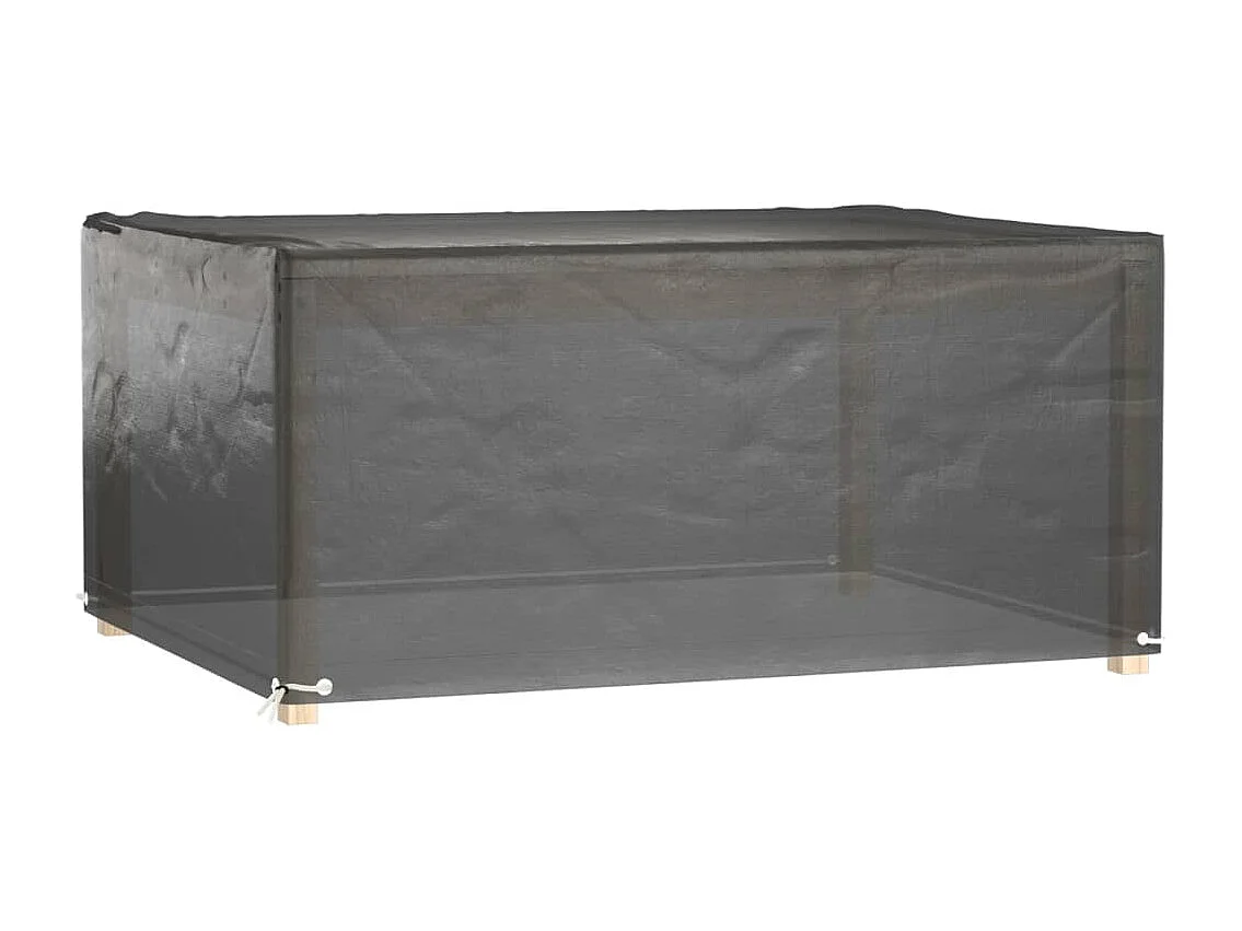 Capas para móveis de jardim 2 peças 8 ilhós 180x135x80cm retangular