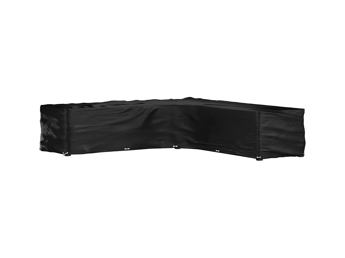 Housse de salon de jardin en forme de L 20 ?illets 300x300x70cm