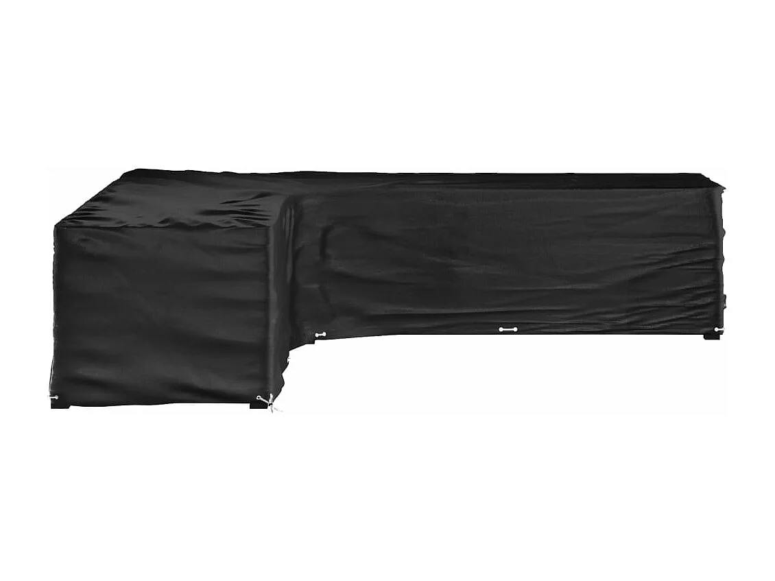 Housse de salon de jardin en forme de L 20 ?illets 300x300x70cm