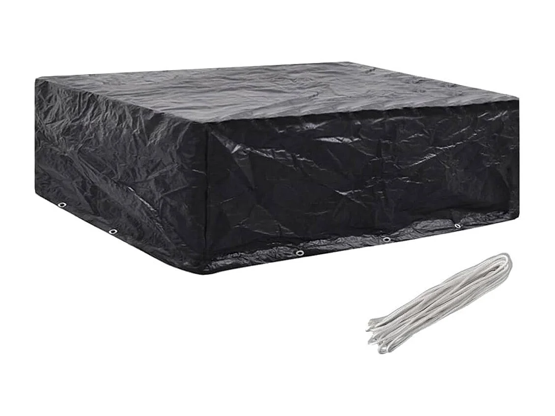 Housses de salon de jardin 2 pcs 8 ?illets 250x210x90 cm