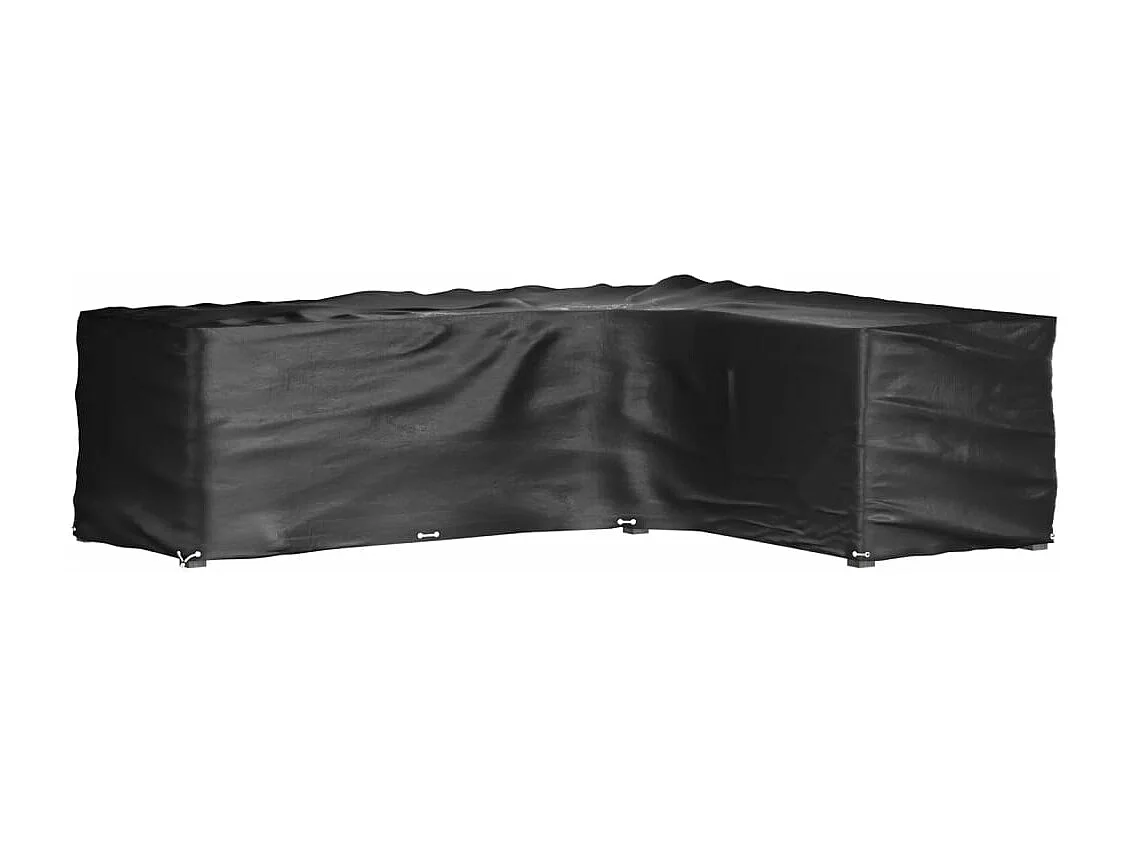 Capas para móveis de jardim em formato L 2 peças 18 ilhós
