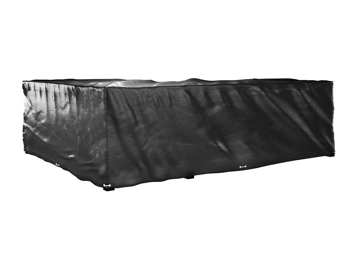 Housses de salon de jardin en forme de L 2 pcs 18 ?illets