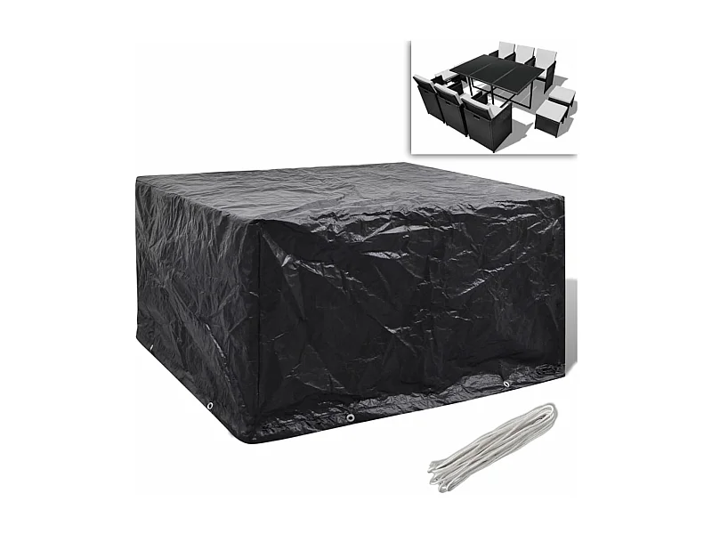 Housse de salon de jardin 8 ?illets 172 x 113 x 73 cm