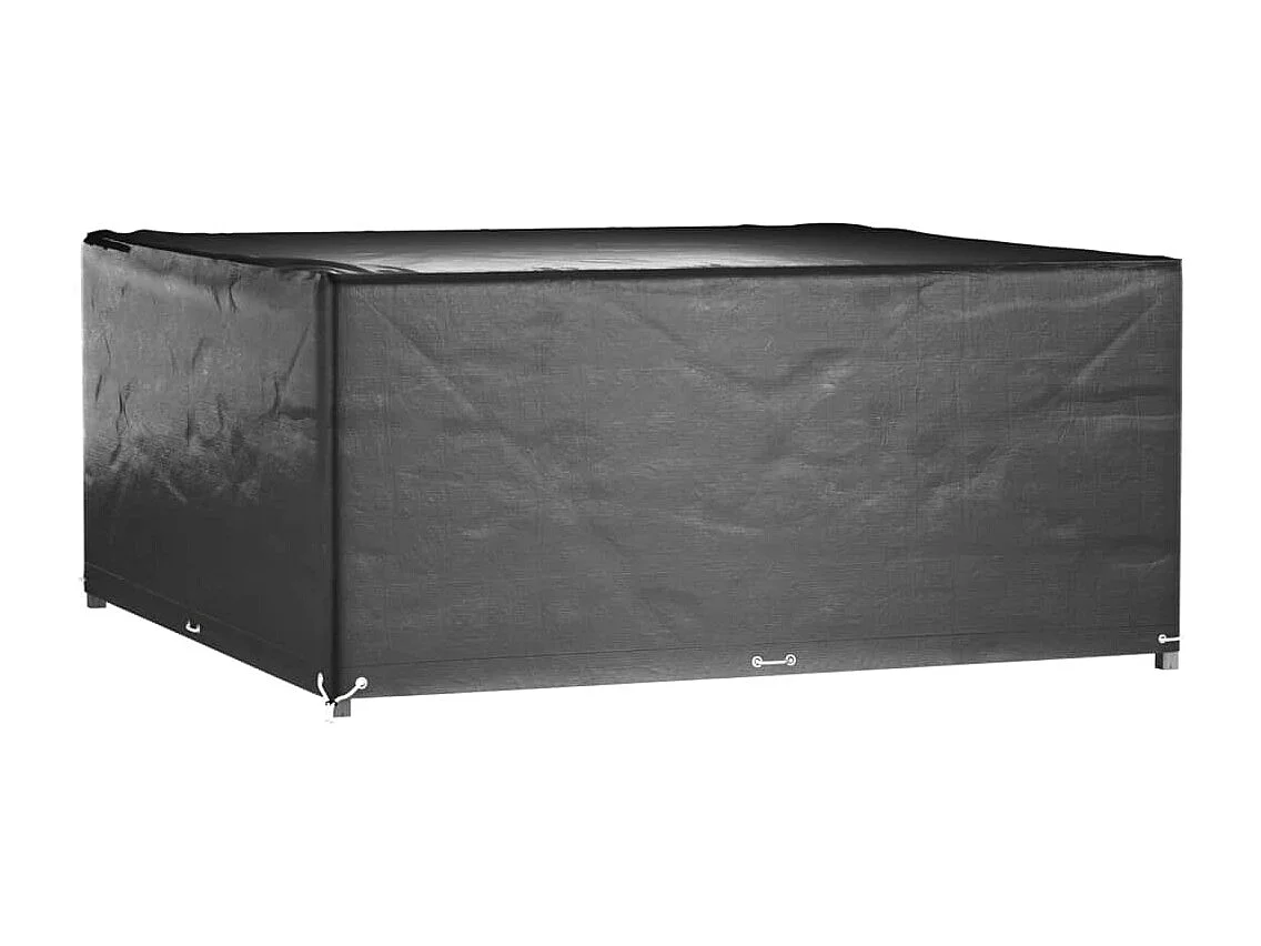 Housses de salon de jardin 2 pcs 16 ?illets 205x205x90 cm carré