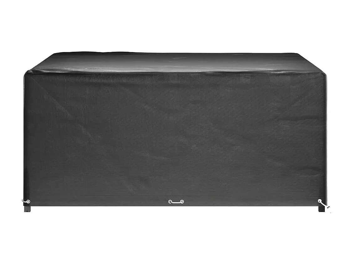 Housses de salon de jardin 2 pcs 16 ?illets 205x205x90 cm carré