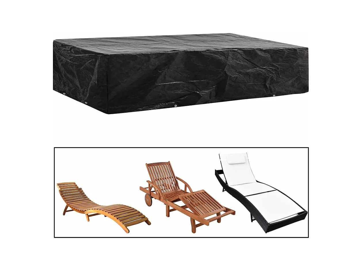 Funda para silla de jardín 8 ojales 218 x 77 x 55 cm