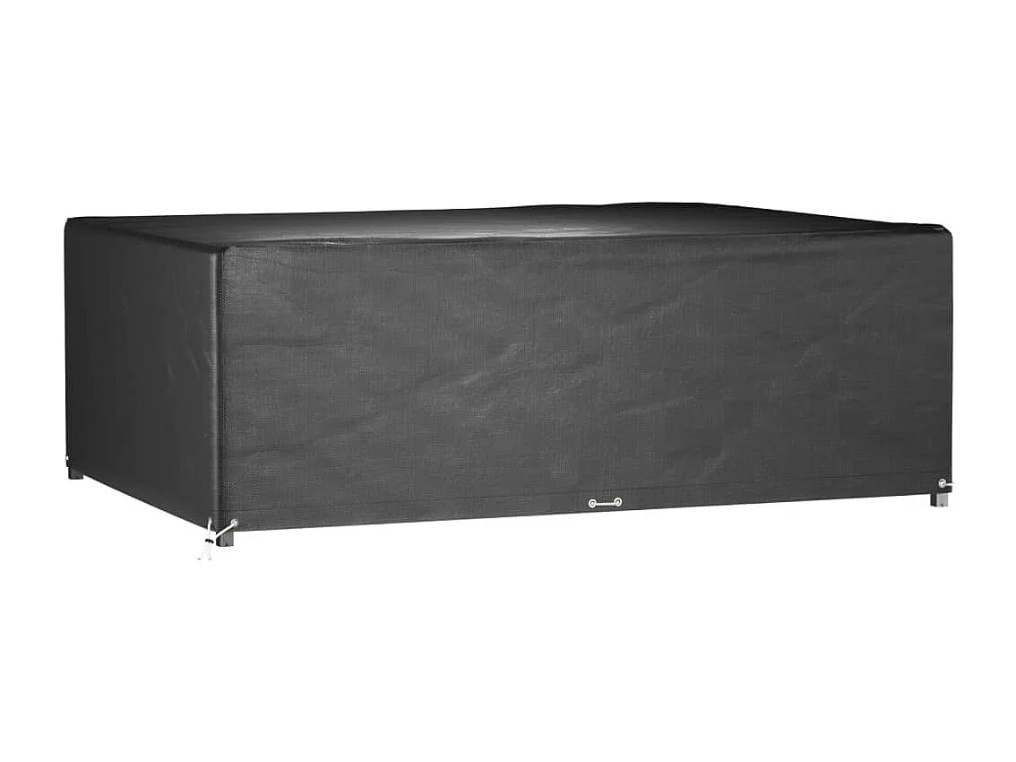 Fundas para muebles de jardín 2 uds 12 ojales rectangulares