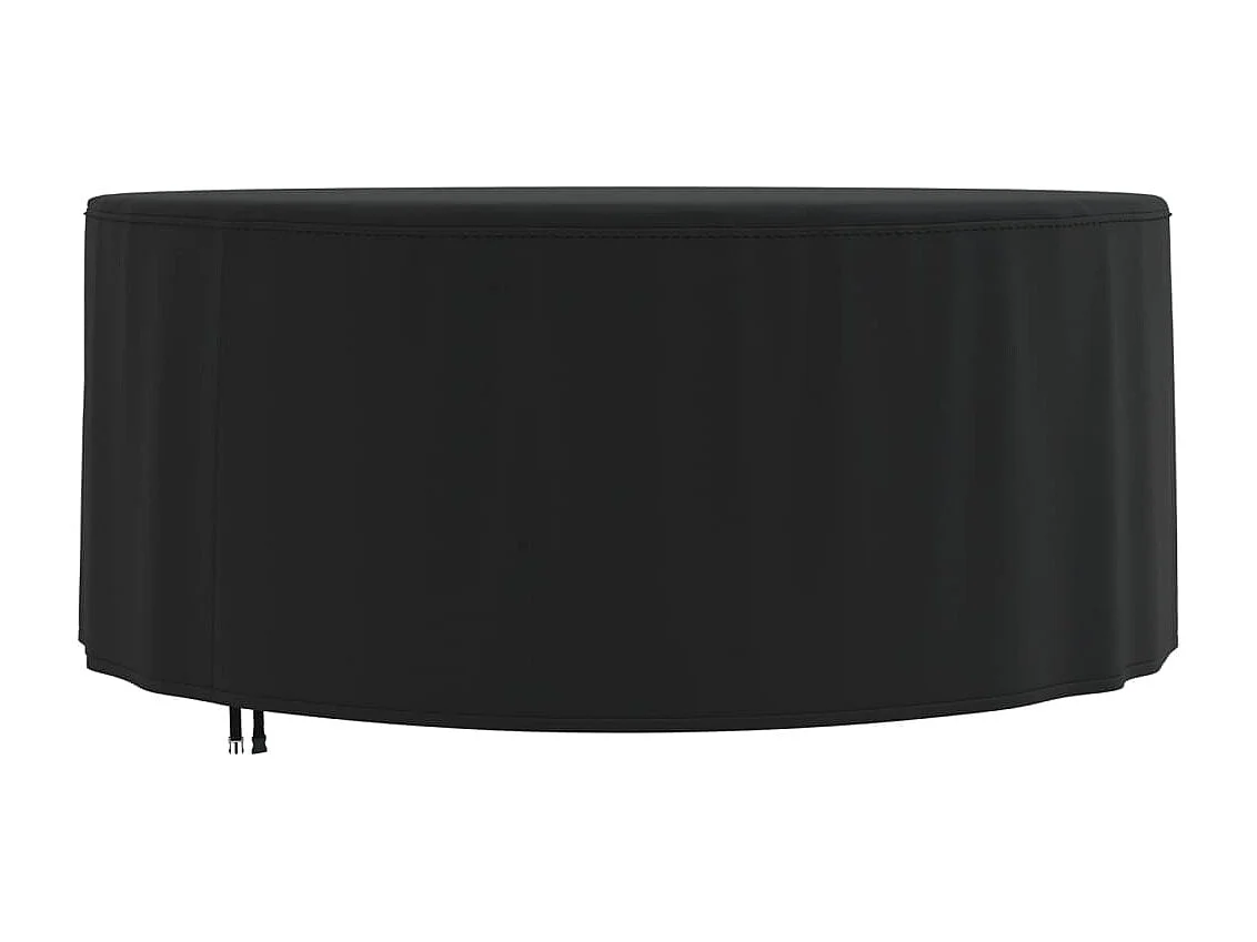 Housse de salon de jardin rond noir ? 182x71 cm oxford 420D