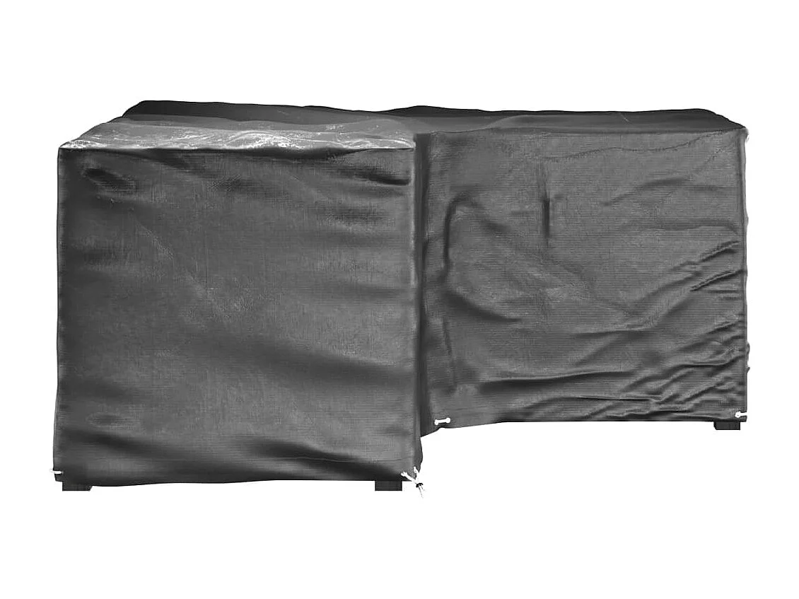 Coperture per mobili da giardino a forma di L, 2 pezzi, 12 occhielli