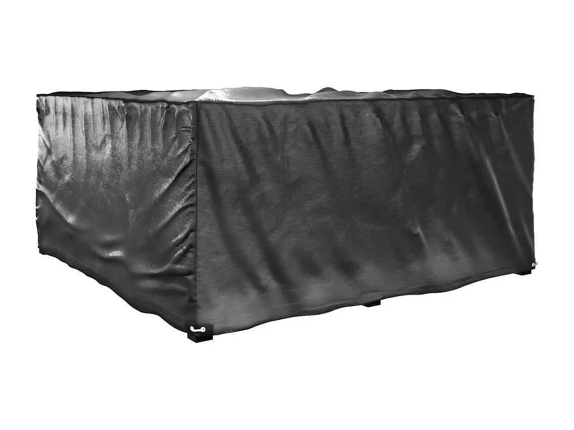 Coperture per mobili da giardino a forma di L, 2 pezzi, 12 occhielli