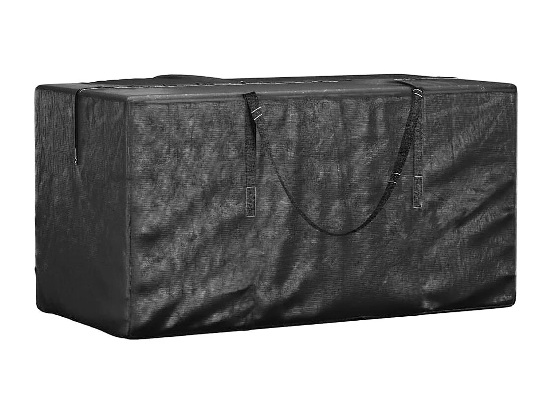 Sacs de rangement pour coussins de jardin 2 pcs noir