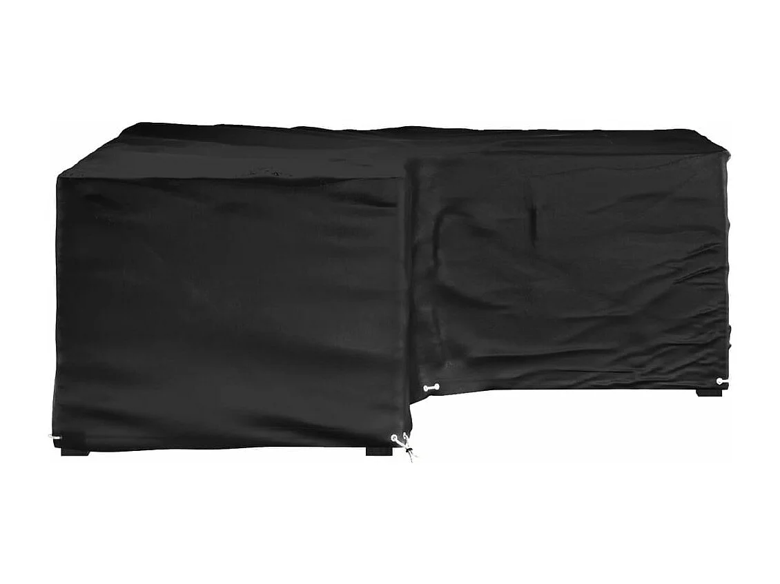 Copertura per mobili da giardino a forma di L 12 occhielli 185x185x70cm