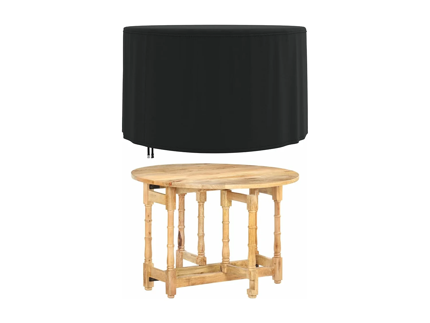 Capa preta redonda para móveis de jardim? 128x71 cm oxford 420D