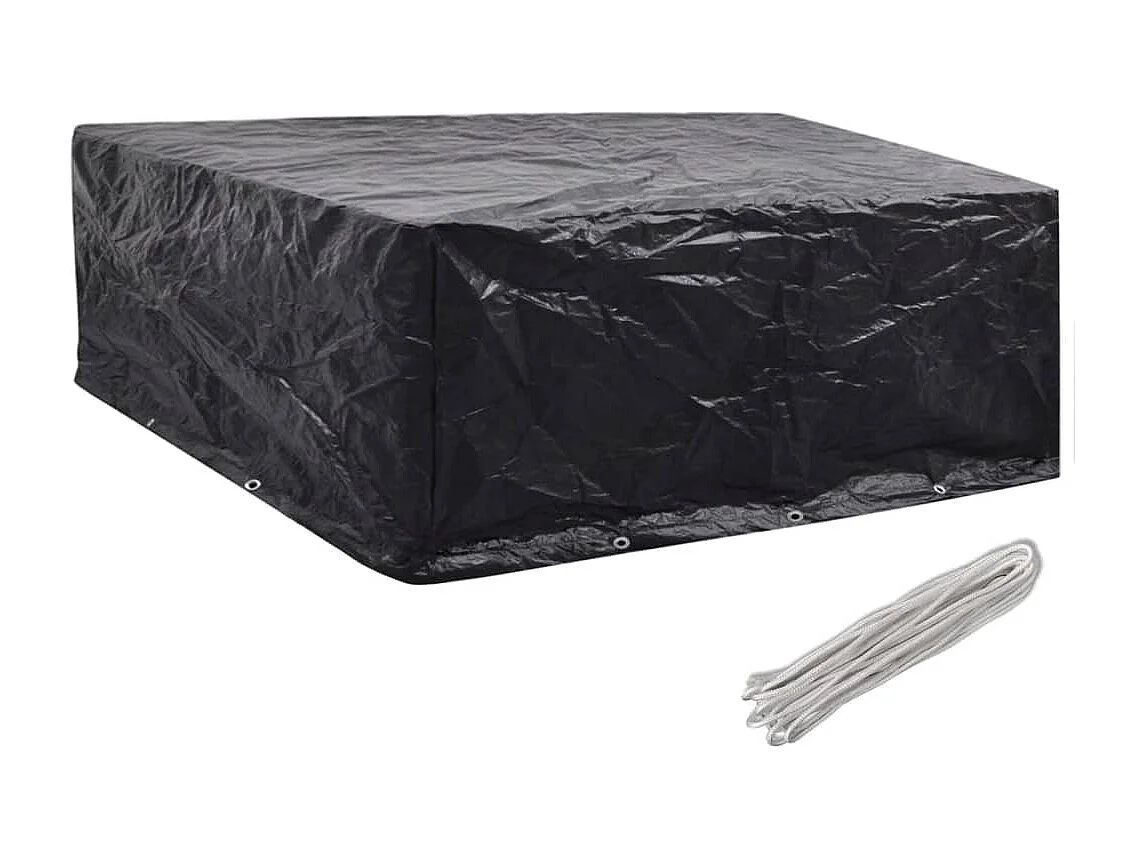 Housses de salon de jardin 2 pcs 10 ?illets 260x260x90 cm