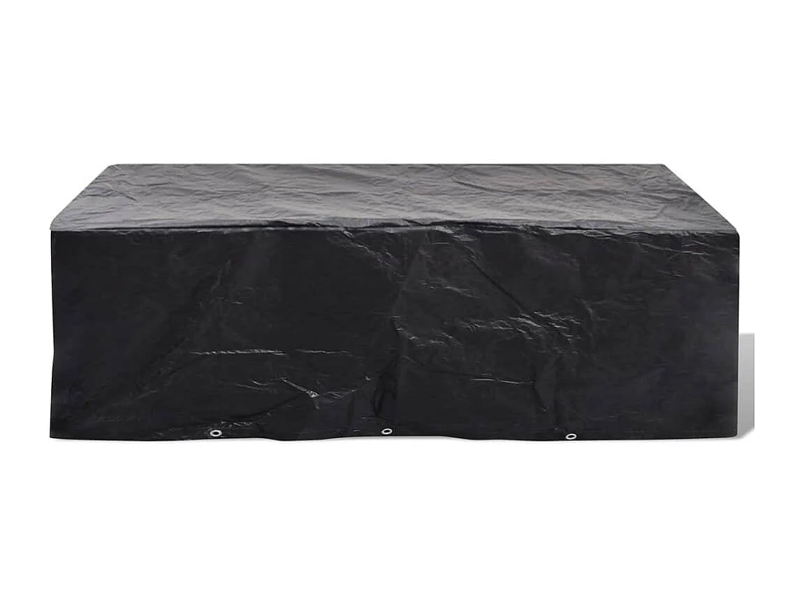 Copri mobili da giardino 2 pz Rattan 10 occhielli 300 x 140 cm