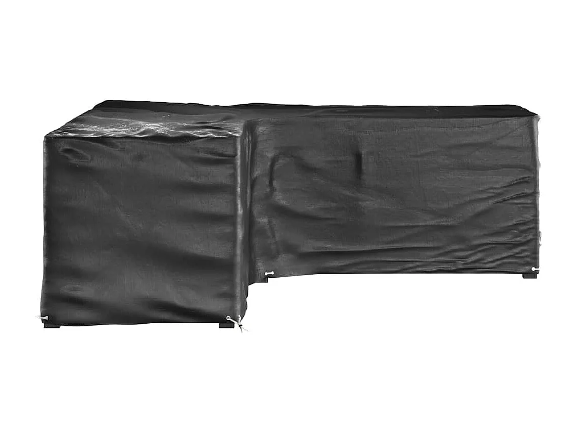Capas para móveis de jardim em formato L 2 peças 16 ilhós