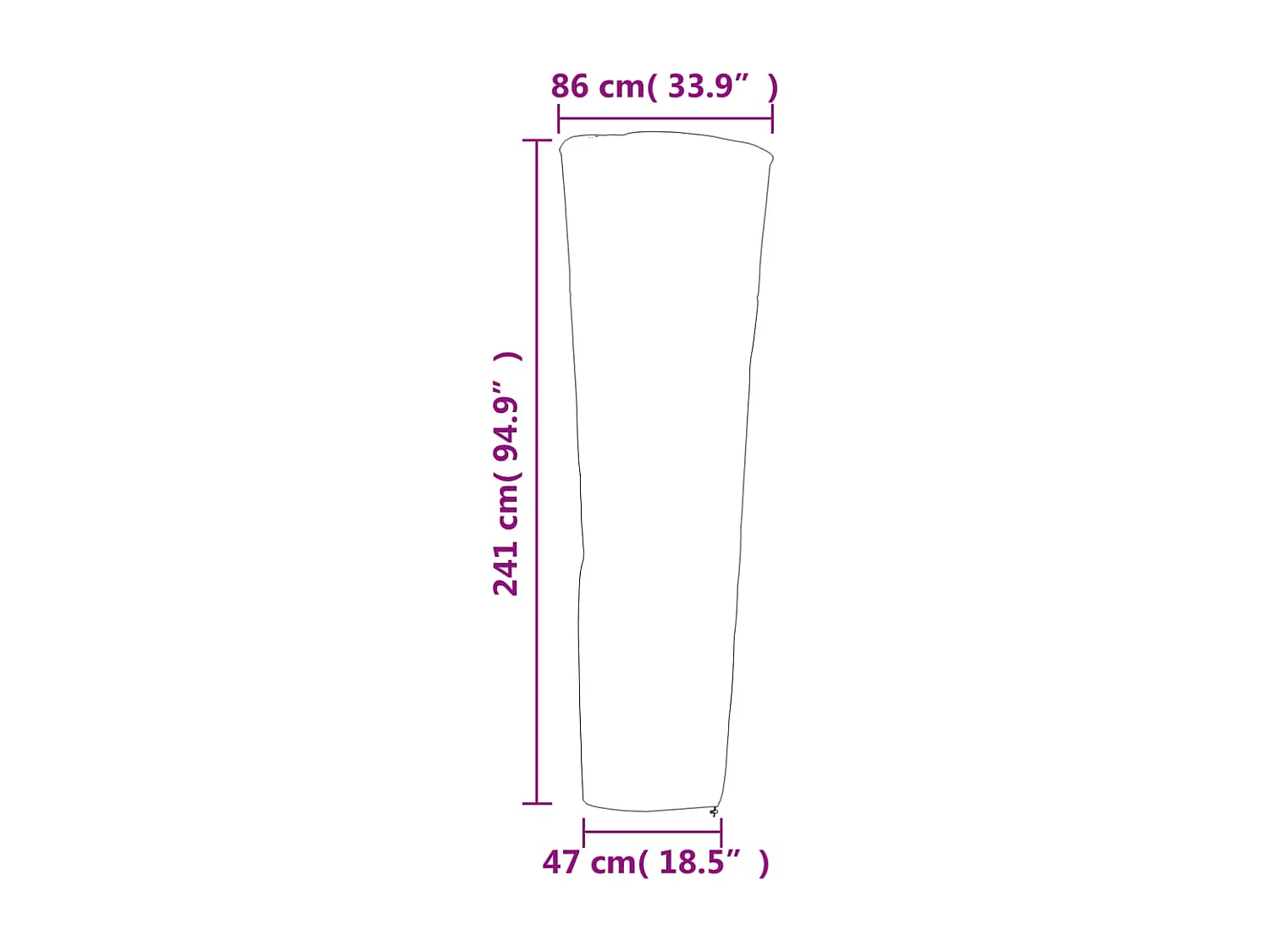 Housses de chauffage 2 pcs forme de pyramide tissu oxford 420D