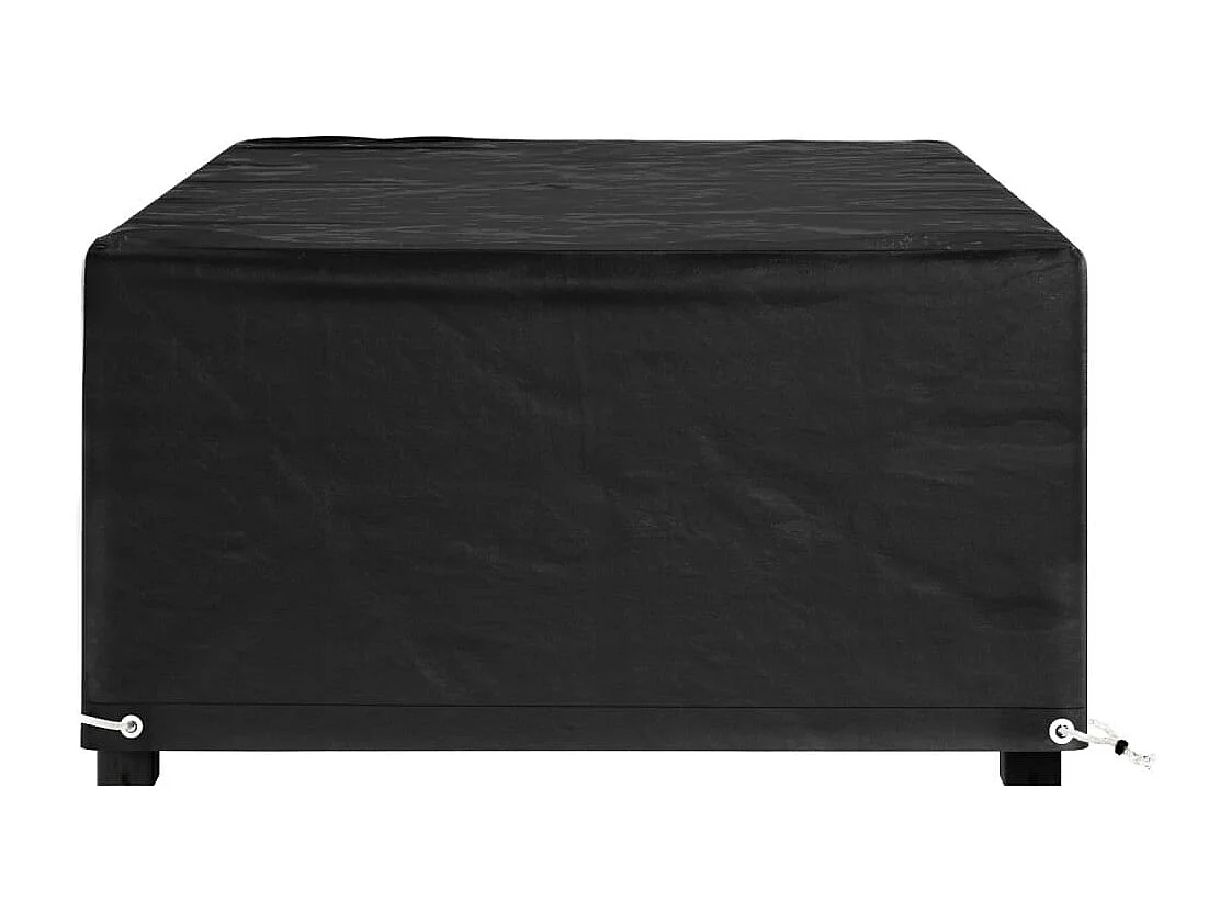 Capa para móveis de jardim 8 ilhós 125x70x35 cm retangular