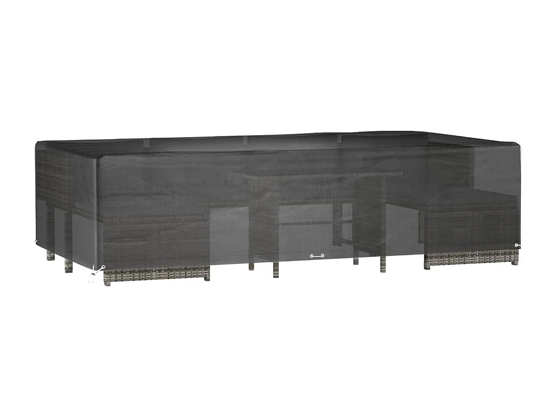 Funda para muebles de jardín 12 ojales 315x160x75cm rectangular